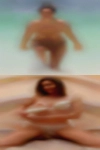 Woman looking oral sex